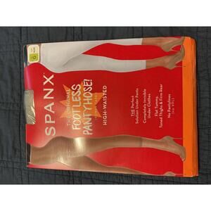 Spanx High-Waisted Footless Pantyhose Nude G NIP (outer package opened) 912